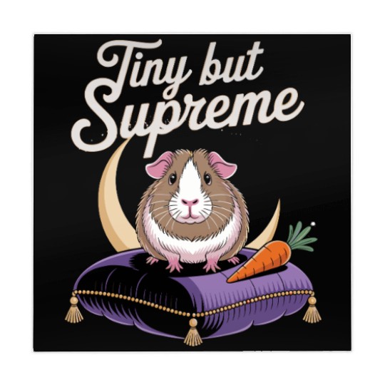 Tiny But Supreme Guinea Pig Royalty with Crown Mahjong Mats