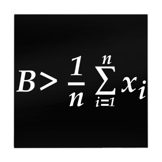 Be greater than average math teacher geek Mahjong Mats