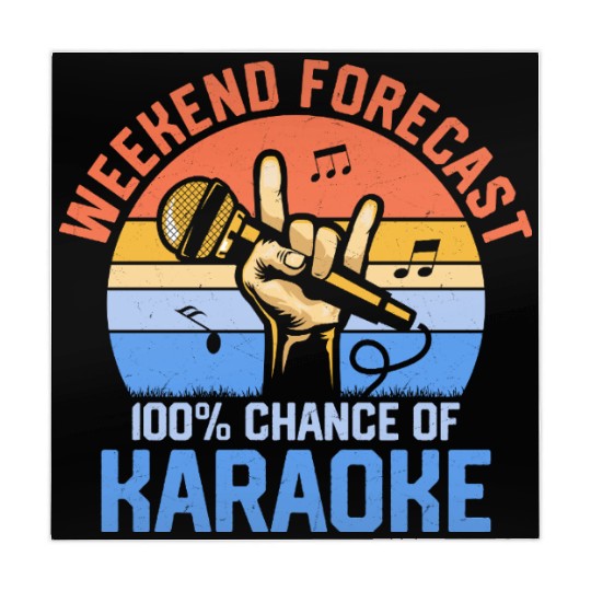 Weekend Forecast 100% Chance Of Karaoke Singer Sin Mahjong Mats