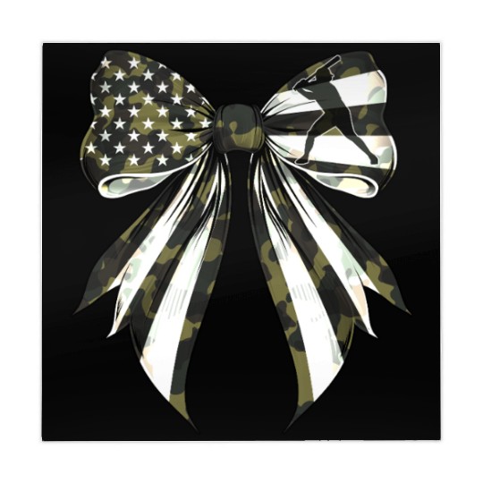 Coquette Bow Baseball Player Camouflage US Flag Mahjong Mats