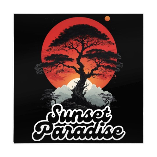 sunset paradise Mahjong Mats
