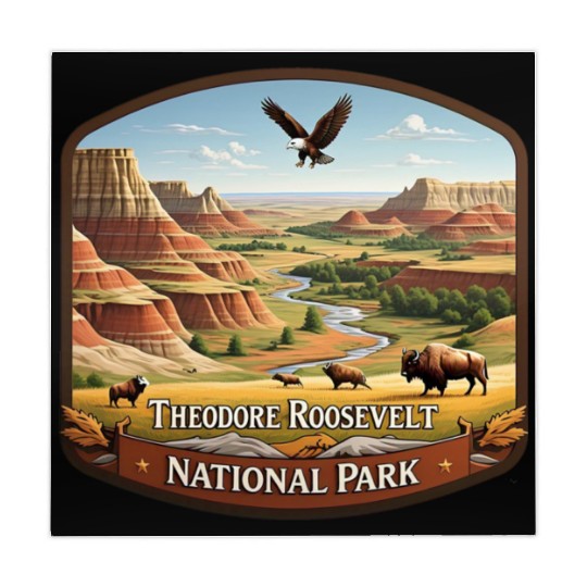 Theodore Roosevelt National Park North Dakota USA Mahjong Mats