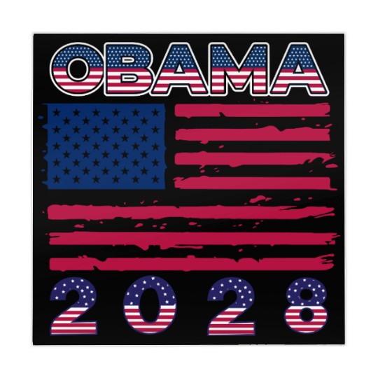 Obama 2028 Vintage Flag Patriotic Politics Protest Mahjong Mats