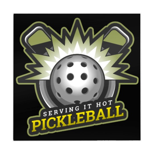 Serving It Hot, Pickleball Addicts Fanatics Fans Mahjong Mats