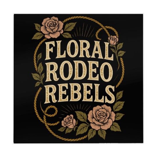 Soft Cowgirl Floral Rodeo Western Aesthetic Horse Mahjong Mats
