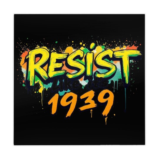 RESIST like it's 1939 (graffiti) Mahjong Mats