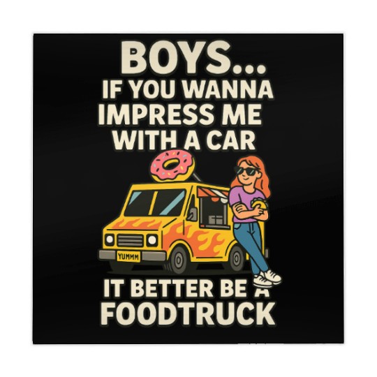 Funny Foodtruck Quote – Impress Me with Snacks Mahjong Mats