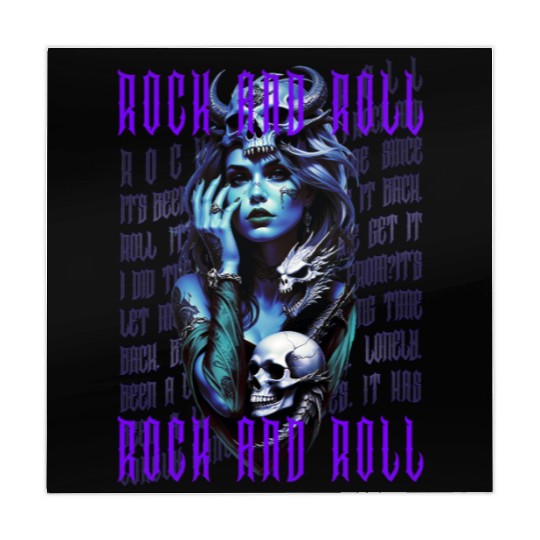 ROCK GIRL SKULL Mahjong Mats