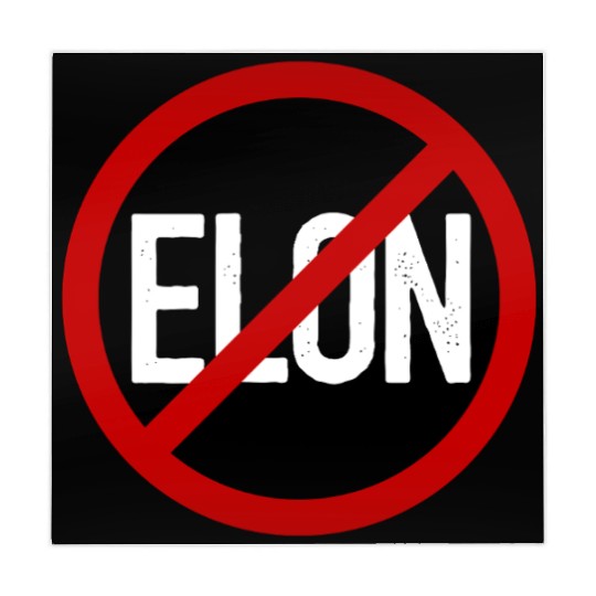 Anti Elon Musk Bumper Fascist prohibition sign Mahjong Mats