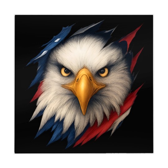 Fierce American Eagle Ripped Design Mahjong Mats