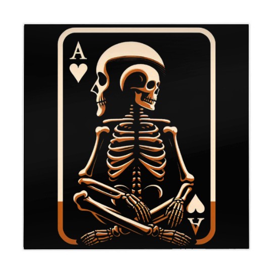 Skeleton Ace Playing Card Mahjong Mats