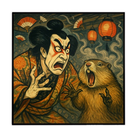 Kabuki Showdown – The Ultimate Scream-Off Mahjong Mats