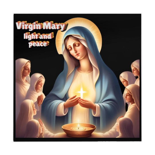 Virgin Mary, light and peace Mahjong Mats