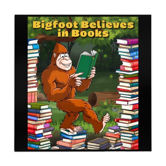 Bookworm Bigfoot Believes in Books Mahjong Mats