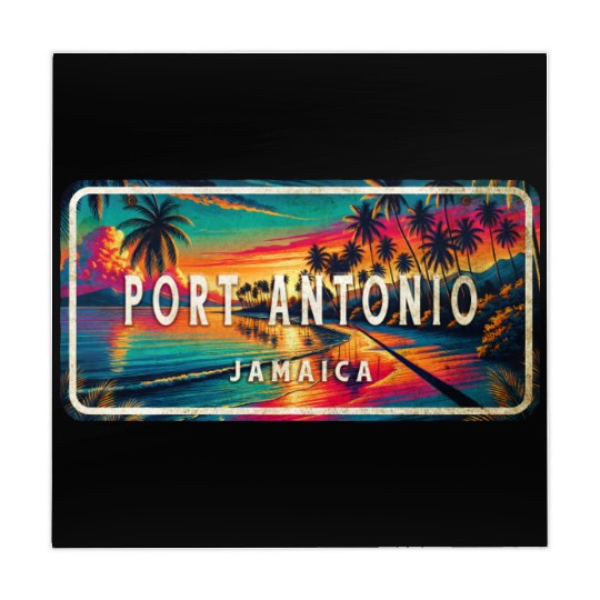 Port Antonio Jamaica - Caribbean Island Paradise Mahjong Mats