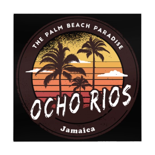 Ocho Rios Jamaica - Tropical Paradise Mahjong Mats