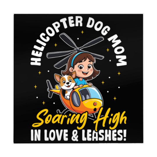 Helicopter Dog Mom in Love & Leashes! Dog Mama Mahjong Mats