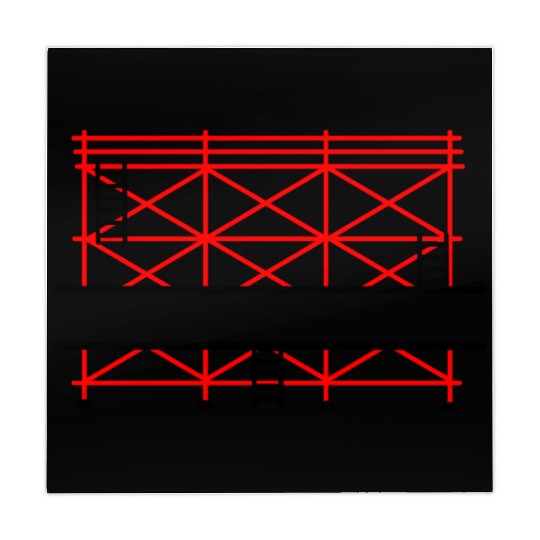 Red Scaffold Banner Add Company Name Mahjong Mats