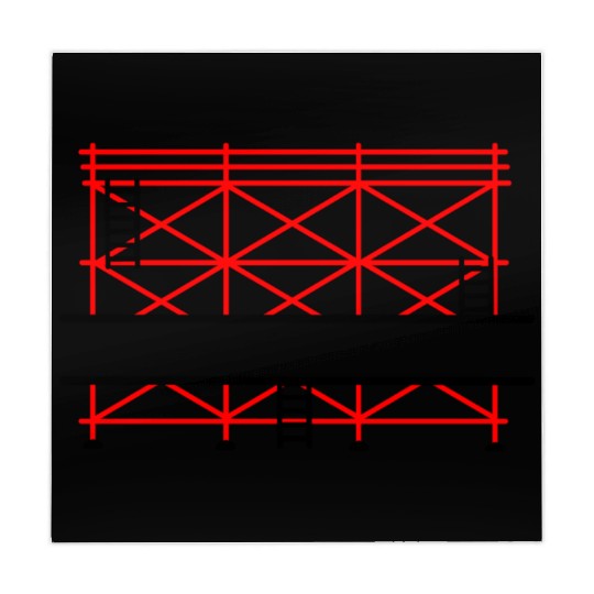 Red Scaffold Banner Add Company Name Mahjong Mats