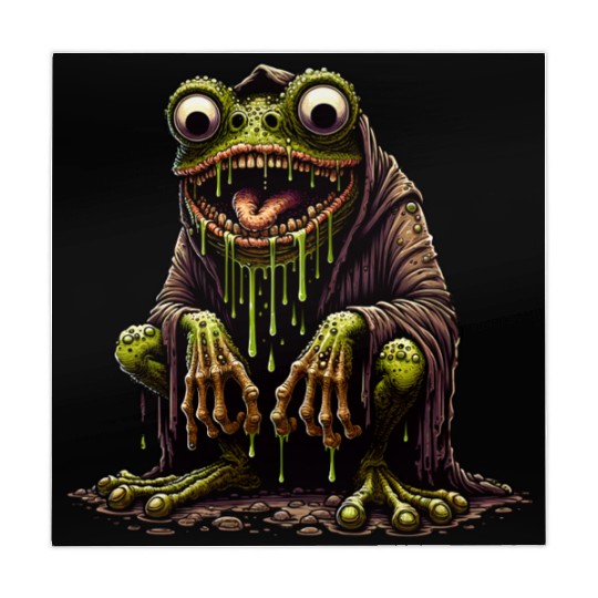 Slime Toad Monster – Creepy Hooded Swamp Creature Mahjong Mats