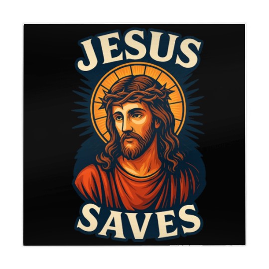 Jesus Saves Mahjong Mats Design | Bold Semi-Realistic