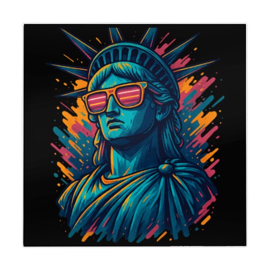 Urban Streetwear Statue of Liberty Mahjong Mats Design
