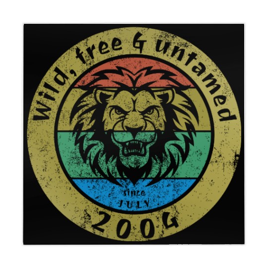 21st birthday Wild, free & untamed since 07/2004 Mahjong Mats