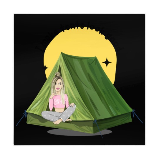 Camper Girl - I Make Tents Look Good Mahjong Mats