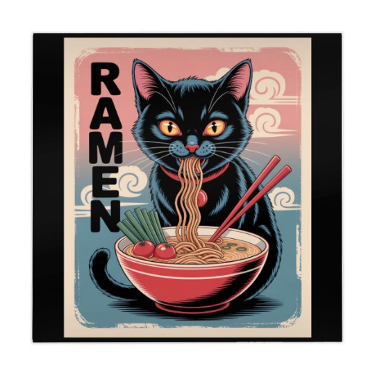 Ramen Cat Japanese Style Mahjong Mats