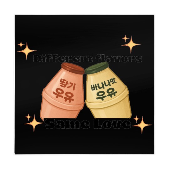 Cute Korean Strawberry and Banana Milk Design Mahjong Mats