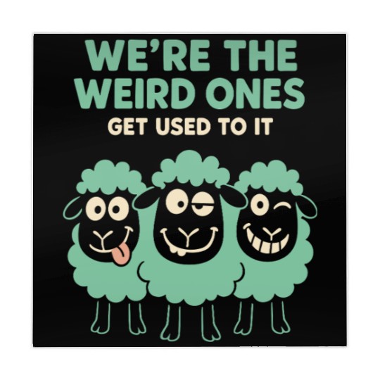 Funny Black Sheep Cousin Quirky Family Outcast Mahjong Mats