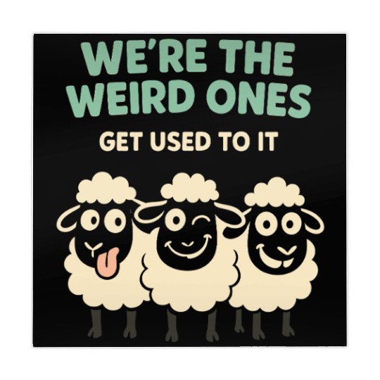 Funny Black Sheep Cousin Quirky Family Outcast Mahjong Mats