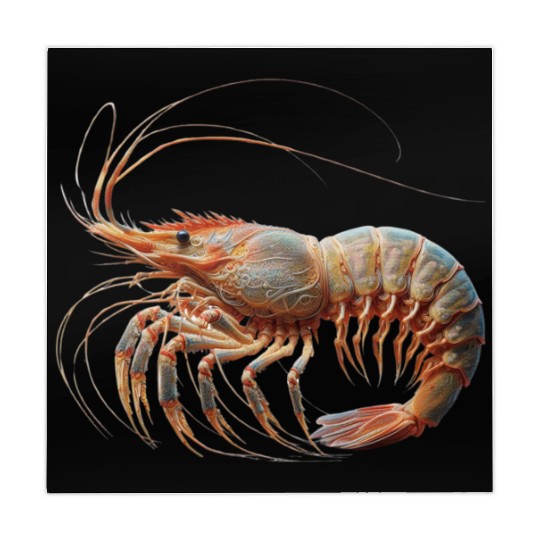 Ocean Elegance : The Grace of a Shrimp Mahjong Mats