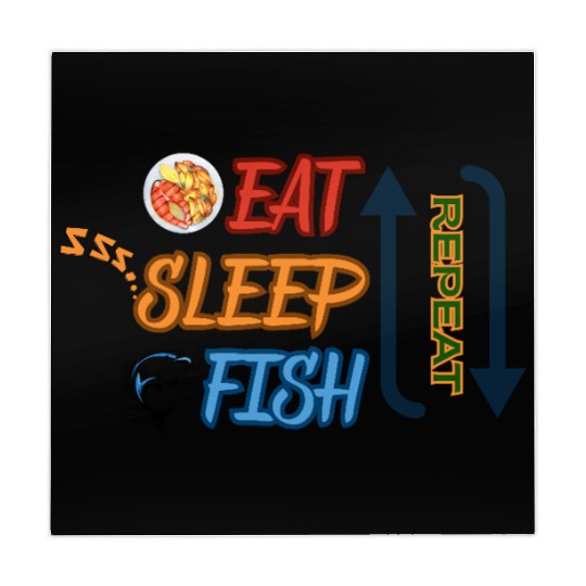 EAT SLEEP FISH REPEAT Mahjong Mats