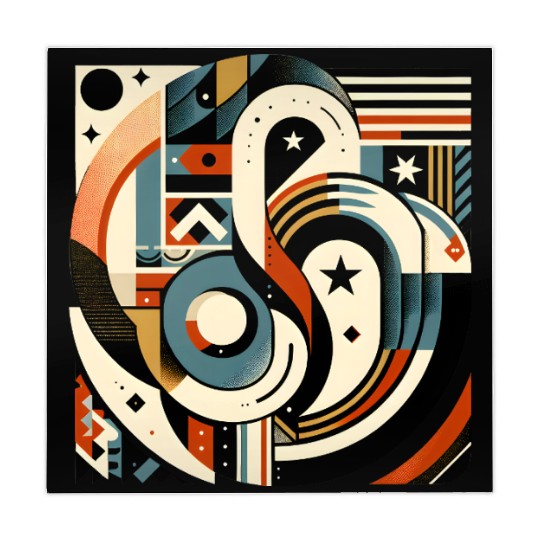 Vibrant Earth-Toned Abstract Star Mahjong Mats