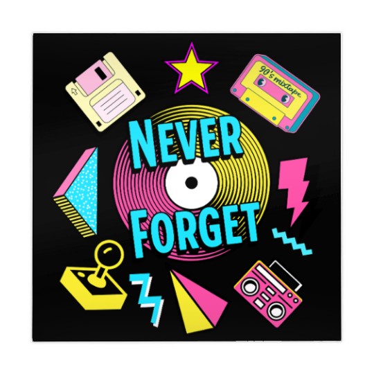 Never Forget 90s Retro Nostalgia Mahjong Mats