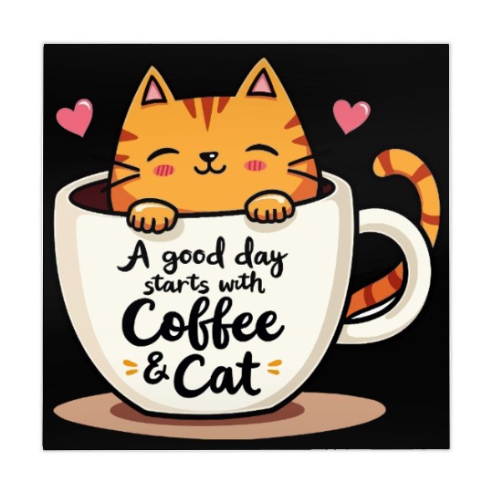 Funny Orange Cat Coffee Mug Cat Lover Mahjong Mats