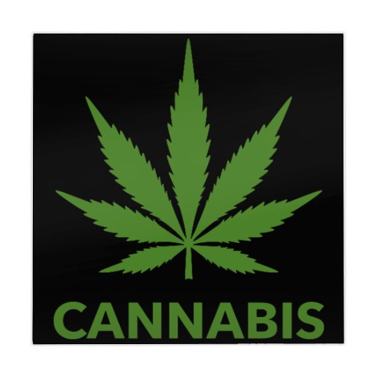 Cannabis Hemp Leaf Statement Green Look Mahjong Mats