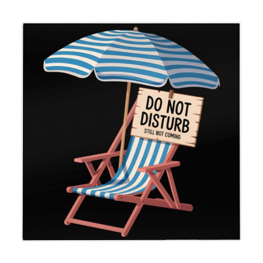 Do Not Disturb Funny Beach Quote Mahjong Mats