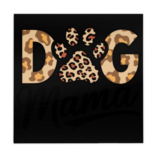 Dog Lover Leopard Print Paw Mahjong Mats