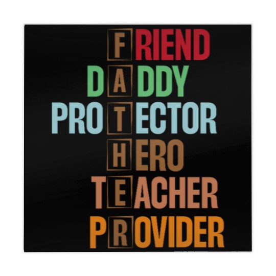 FATHER Acronym Design - Meaningful Word Art Mahjong Mats