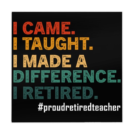 Funny Retired Teacher Retirement 2025 Teachers Day Mahjong Mats