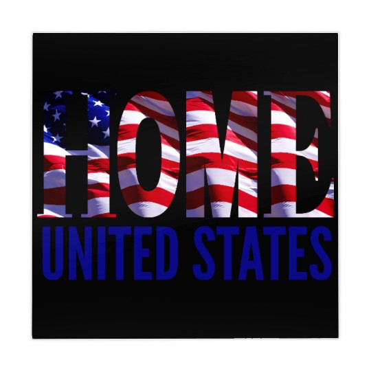 Patriotic HOME USA Flag Mahjong Mats