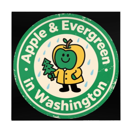 Pacific Northwest Charm Washington Vintage Apple Mahjong Mats