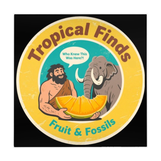 Caveman Mammoth Retro Ancient Fruit Discovery Mahjong Mats