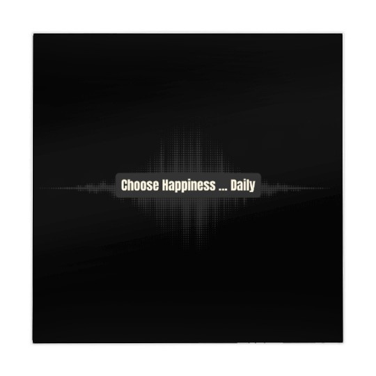 Choose Happiness Soundwave - Music Therapy Gift Mahjong Mats