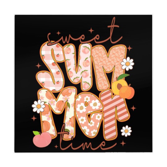 Sweet Summer Time Preppy Peach Mahjong Mats