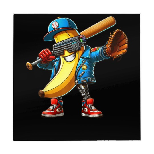 Banana Playing Fruit Lover Cute Banana Player Mahjong Mats