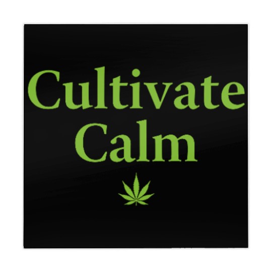 Cultivate Calm Hemp Cannabis Saying Mahjong Mats