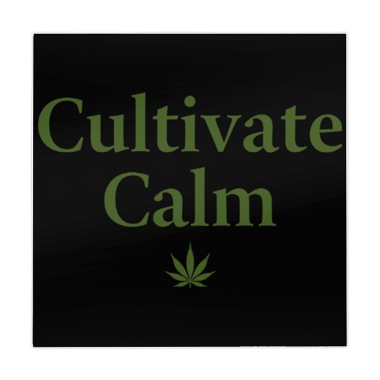 Cultivate Calm Hemp Cannabis Saying Mahjong Mats